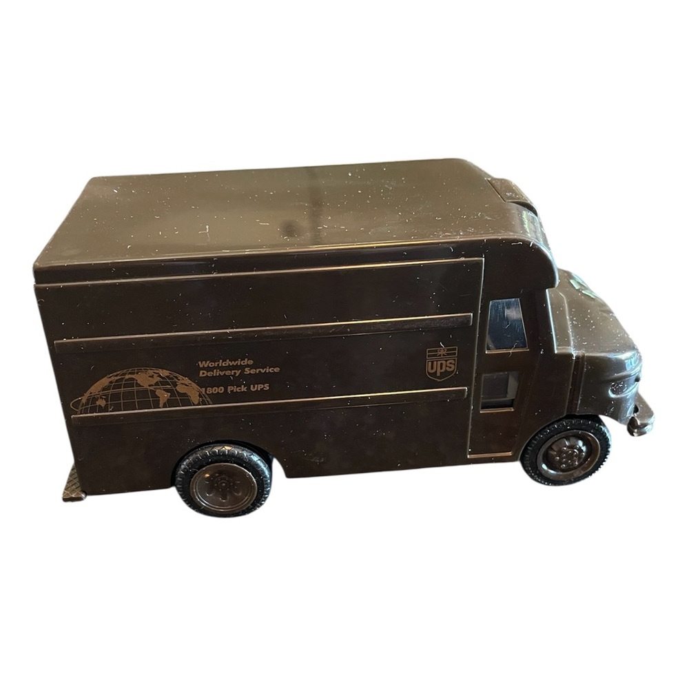 UPS Toy Delivery Truck Brown New in Box Vintage 6 x 2.5”. 1800 Pick UPS